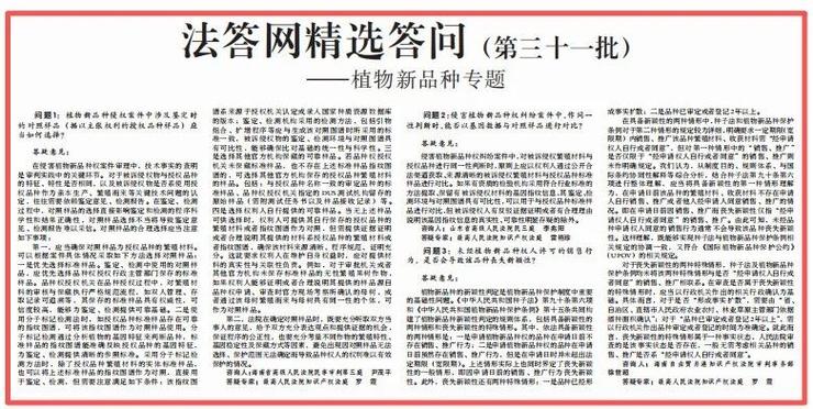 法答网精选答问(第三十三批)——知识产权司法保护专题